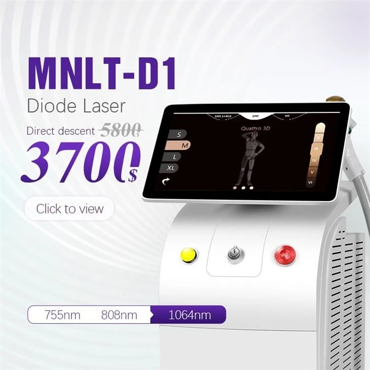 Women's Permanent Alma Diode Laser Hair Removal Machine