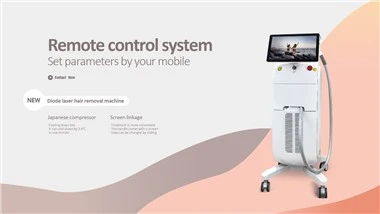 Remote Control System diod laser hårborttagningsmaskin