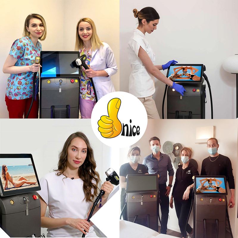 Professionell 4-våglängdsdiodlasermaskin för hårborttagning: den ultimata lösningen i klinik
